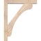 Ekena Millwork Legacy Block Smooth Bracket w/ Offset Brace, Douglas Fir, 5 1/2"W x 34"D x 42"H BKT0604X34X42LEC05SDF - alternate 2